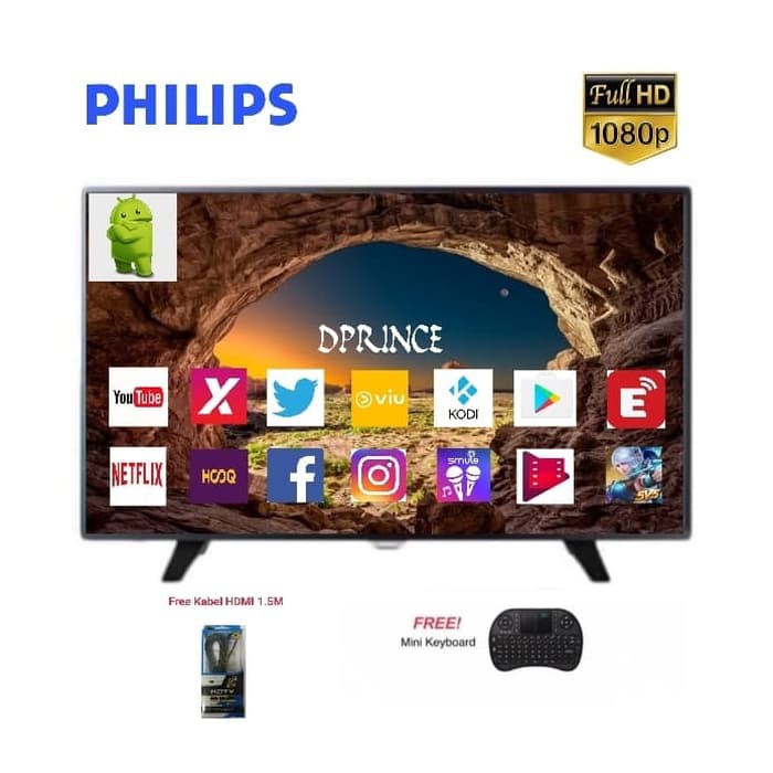 Promo Philips 43PFT6100S-70 Full HD Smart Slim LED TV [43 Inch] Murah Banget
