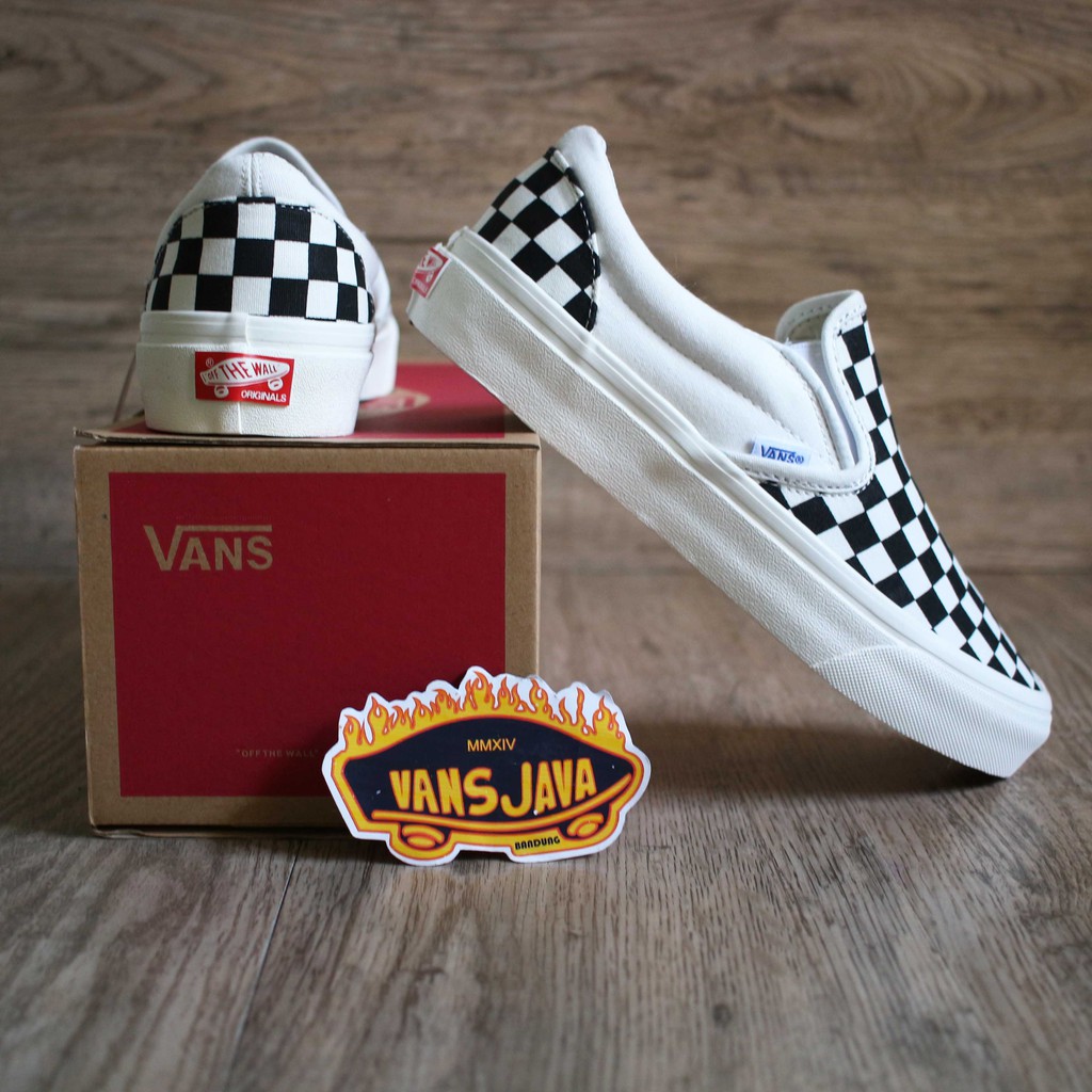 vans slip on og checkerboard