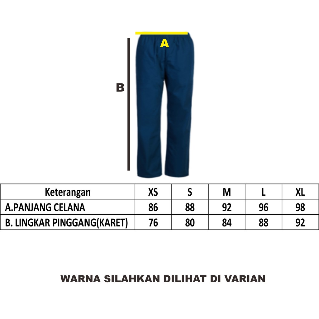 Celana Baju OKA Doctor Scrub Baju Jaga Dokter 4 Saku Nagata XS-XL