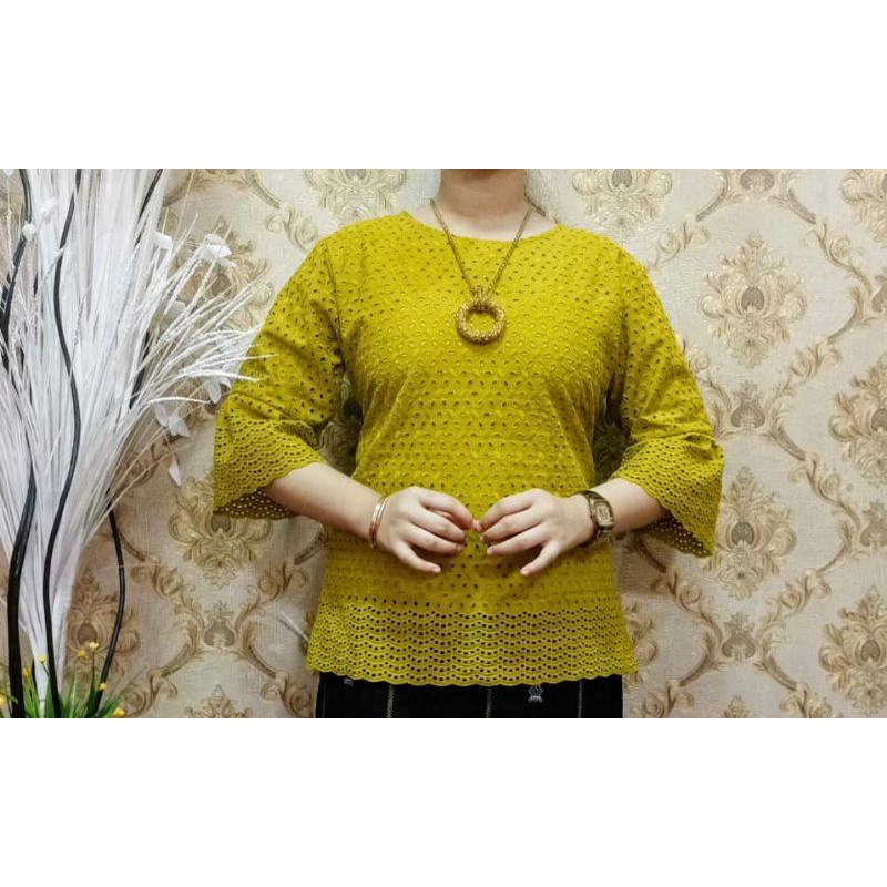 blus katun bolong