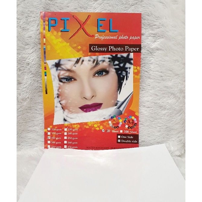 Glossy Double Side 180gsm Kertas Foto Glossy bolak balik