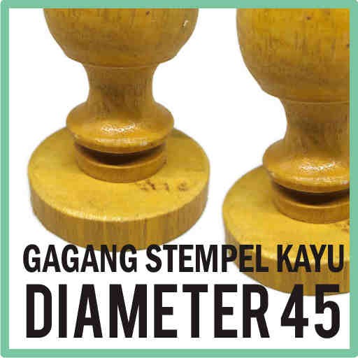 GAGANG STEMPEL KAYU D45