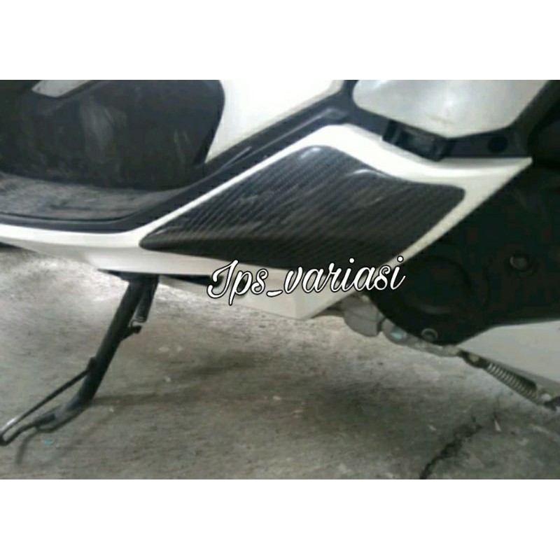 Cover Pelindung Dek Pijakan Kaki Belakang Carbon Kevlar PCX 150 Lokal