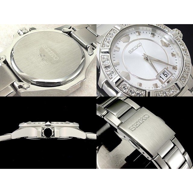 Seiko Ladies SUR809P1 Quartz Swarovski Big Date | Jam Wanita SUR 809