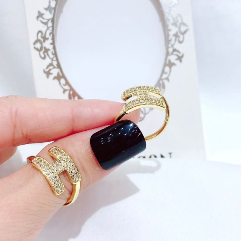 Cincin Titanium Asli gold free size Premium Quality Anti Karat Anti Alergi Ring Import Ct02