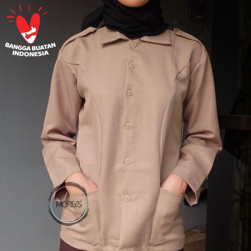 Seragam Pramuka Penggalang dan Pembina Perempuan Bahan Rapilo/Gabardine