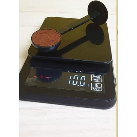 BAGUS BELI Sendok Tamper Plastik Coffee Spoon 10gr Hitam Sendok Takar Kopi Temper