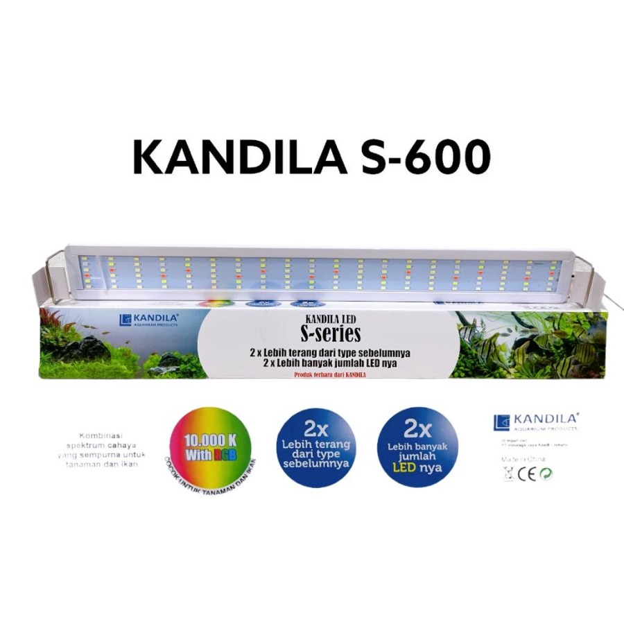 S600 panjang 60-80cm cm Lampu Aquarium Kandila LED RGB S SERIES 600 AQUARIUM AQUASCAPE AKUARIUM LAMP