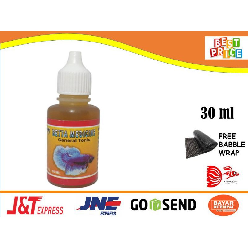 Vina Aquatic Aquarium ikan hias vitamin obat betta medicine general tonic cupang aduan 30 ml