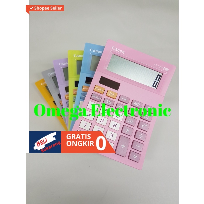 

Canon AS-120V Calculator Desktop Kalkulator Stylish Warna Colorful AS - Ungu Wolfe