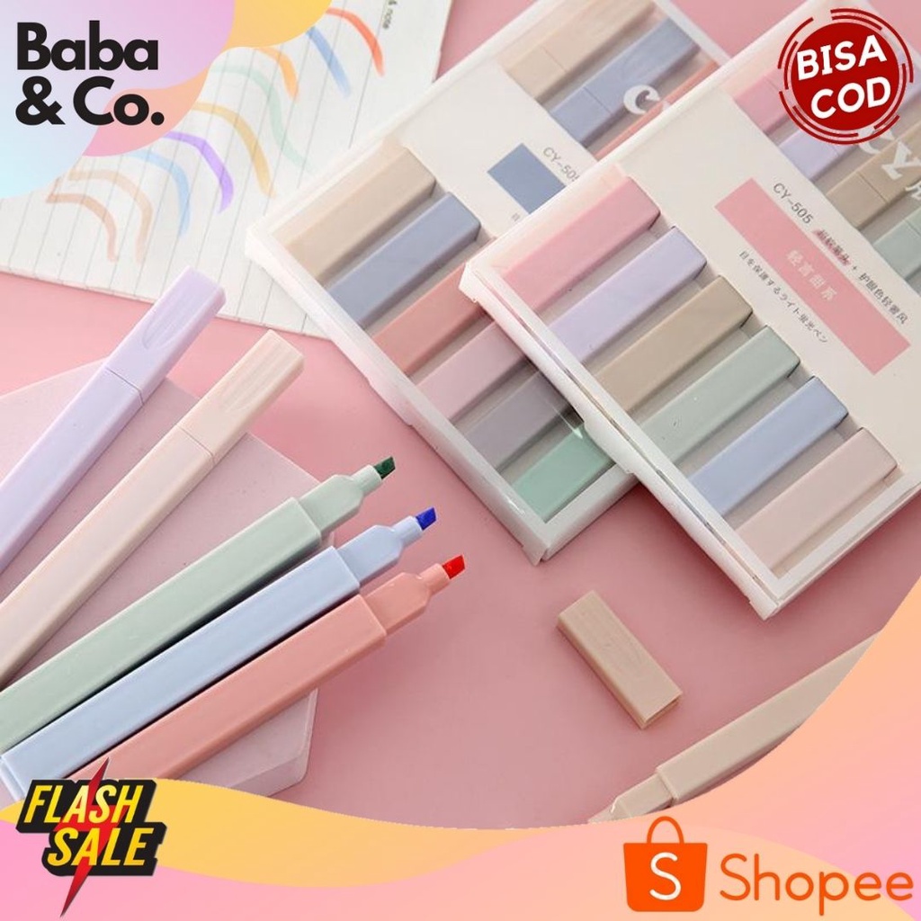 

STABILO HIGHLIGHTER WARNA SPIDOL WARNA PASTEL 1 SET ISI 6 TERMURAH! ALAT TULIS FANCY UNIK LUCU COD