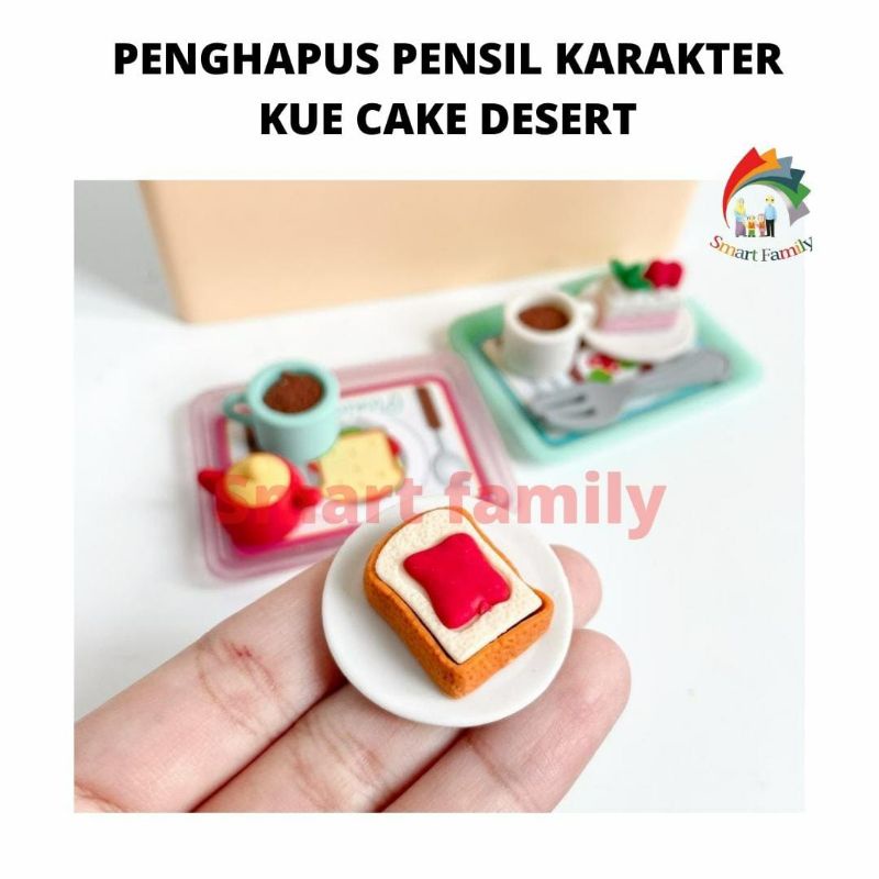 

Penghapus Pensil Model Desert Cake 1 set Isi 3 Pcs
