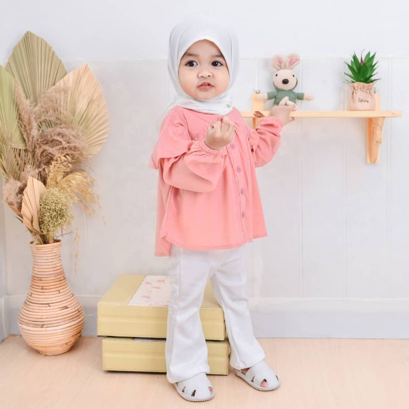 Murah Tangan Panjang Curly Kids/ Atasan Anak Panjang Curly Blouse Keren