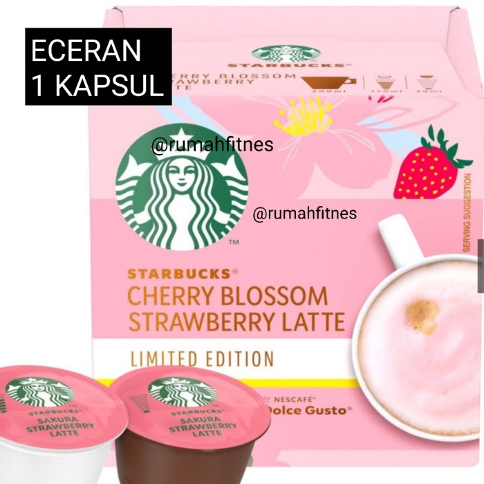 

ORI DOLCE GUSTO STARBUCKS CHERRY BLOSSOM STRAWBERRY LATTE - ECERAN