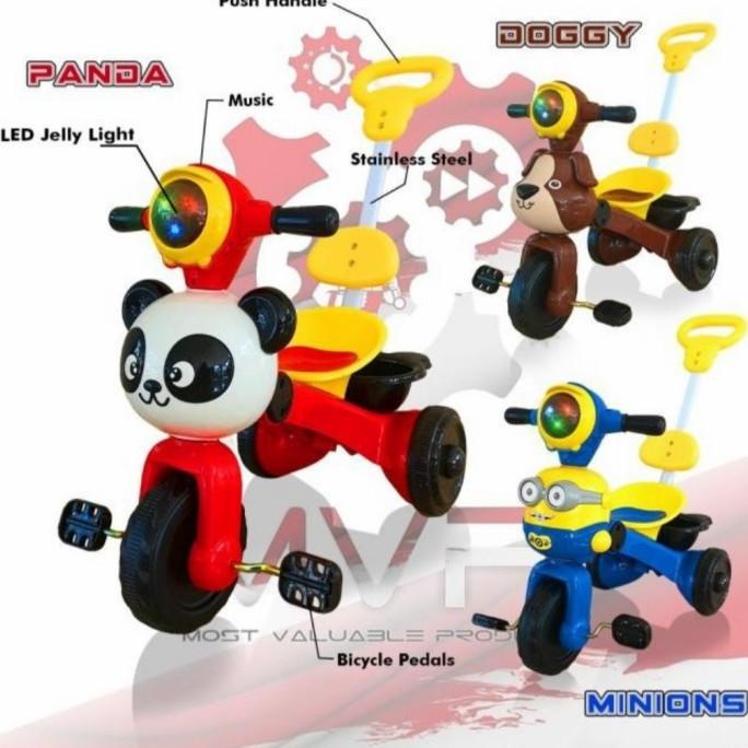Mainan Sepeda Anak Roda Tiga Murah/Sepeda Anak Roda Tiga Nyala Bunyi Sellaqueennita