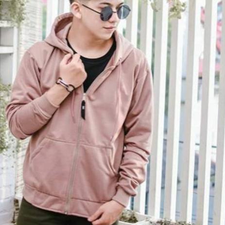 ☜ Jaket Pria Soni Hoodie Zipper Jumper Sweater Polos bahan Fleece Hot Item Trend ☈