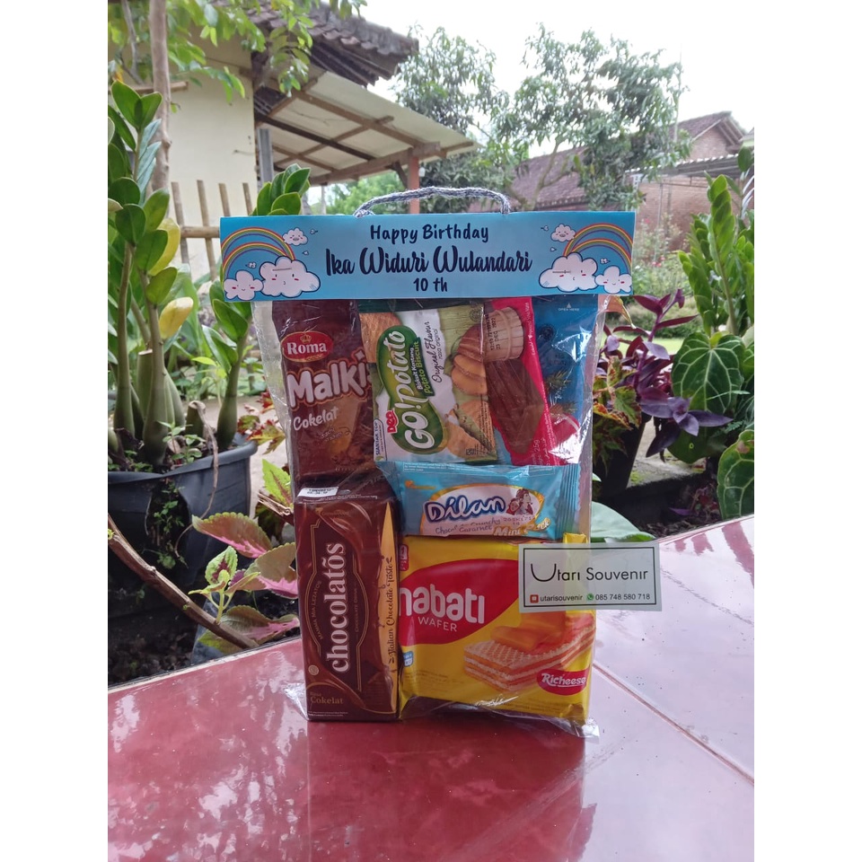 

Souvenir Snack Ulang Tahun / Tas Snack Ultah / Tas Snack Lebaran