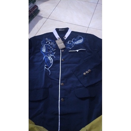 Jasko bordir Putih, Hitam, biru, Navy, ijo NU | dobel kerah | jasko modern best seller