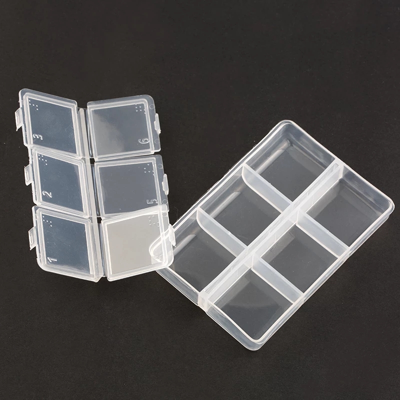 9 sizes Plastic Storage Jewelry Box Compartment Adjustable Container for Beads earring box for jewelry rectangle Box Case