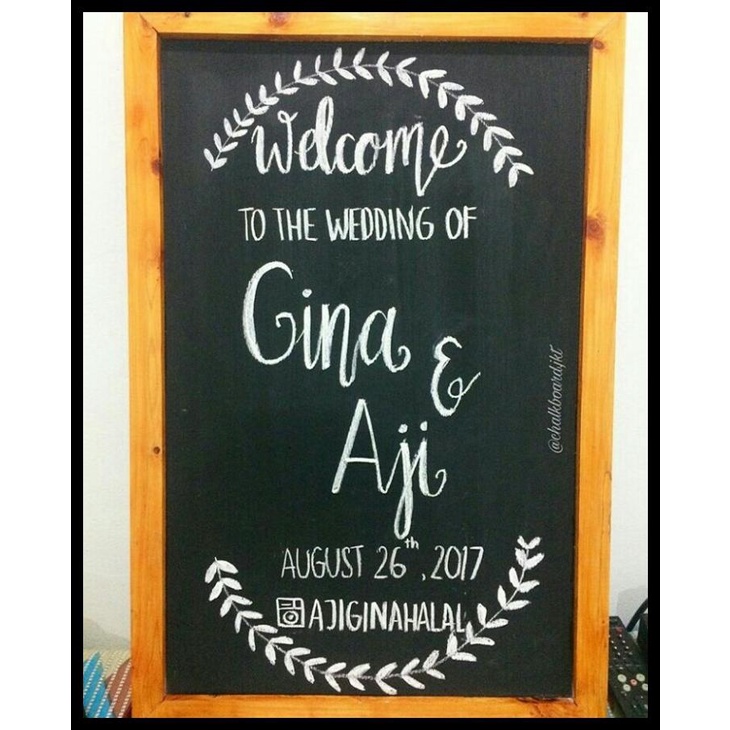 

PAPAN TULIS KAPUR 40X60CM CHALKBOARD UNIK PAPAN HITAM BLACKBOARD KODE 1069