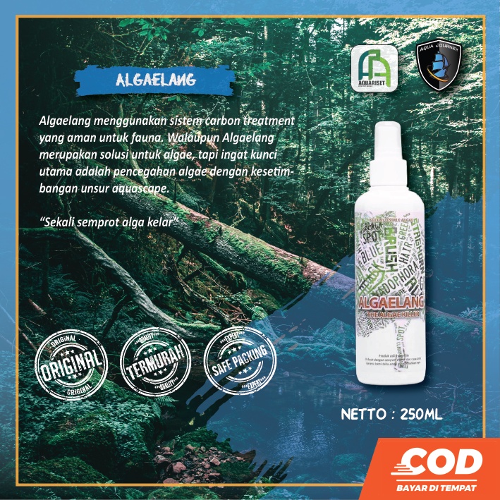Algaelang Alga Killer Pembasmi Alga Aquascape AquaRiset Aquajaya 250ml