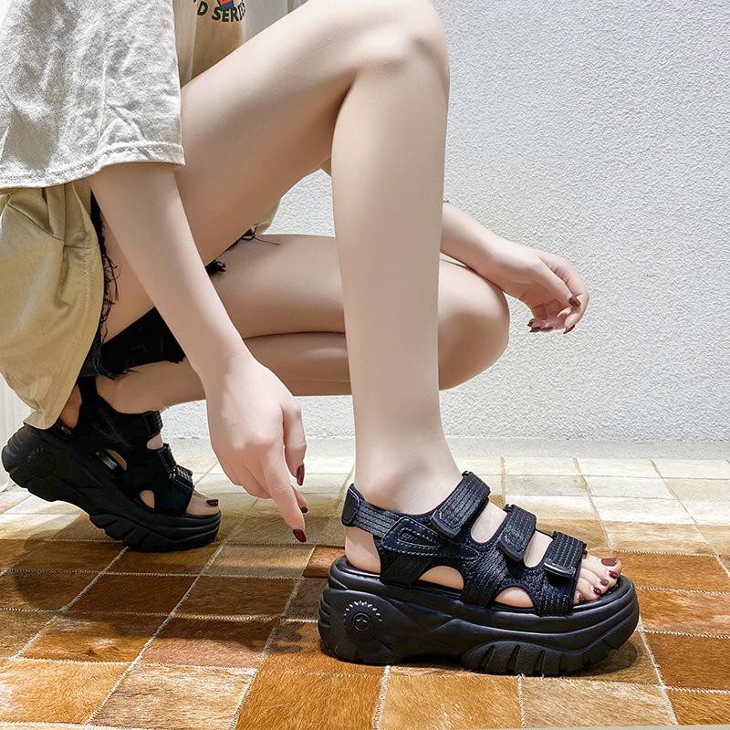 1001 SEPATU PLATFORM ALEXA STRAP WANITA !!! - 2 WARNA