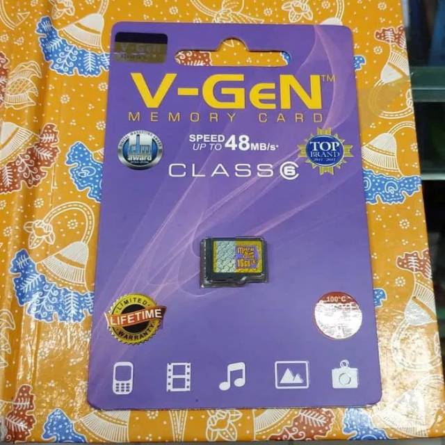 Memory Card V-gen 16GB Memori Micro Sd Vgen 16GB