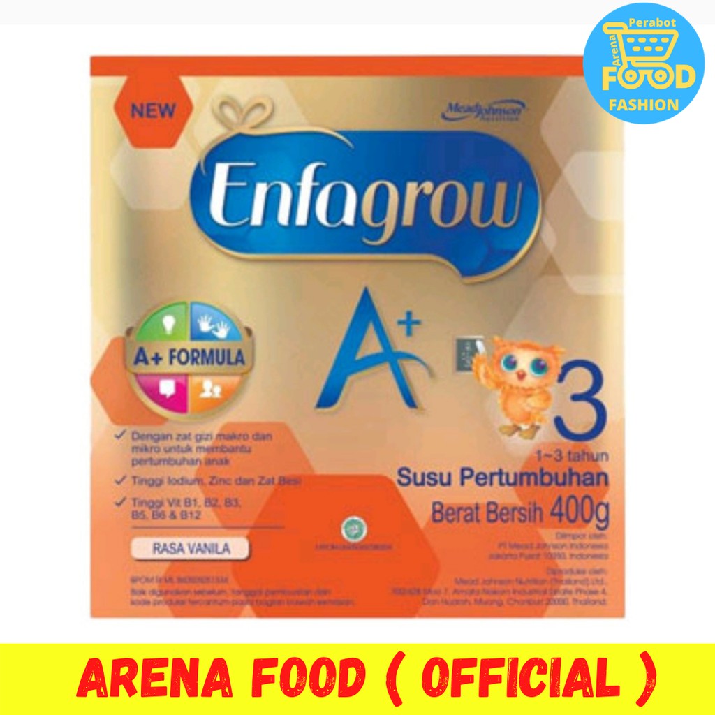

[✓COD] ENFAGROW A+ 3 VANILA 400 GR | SUSU ENFAGROW 400GR ~ENFAGROW