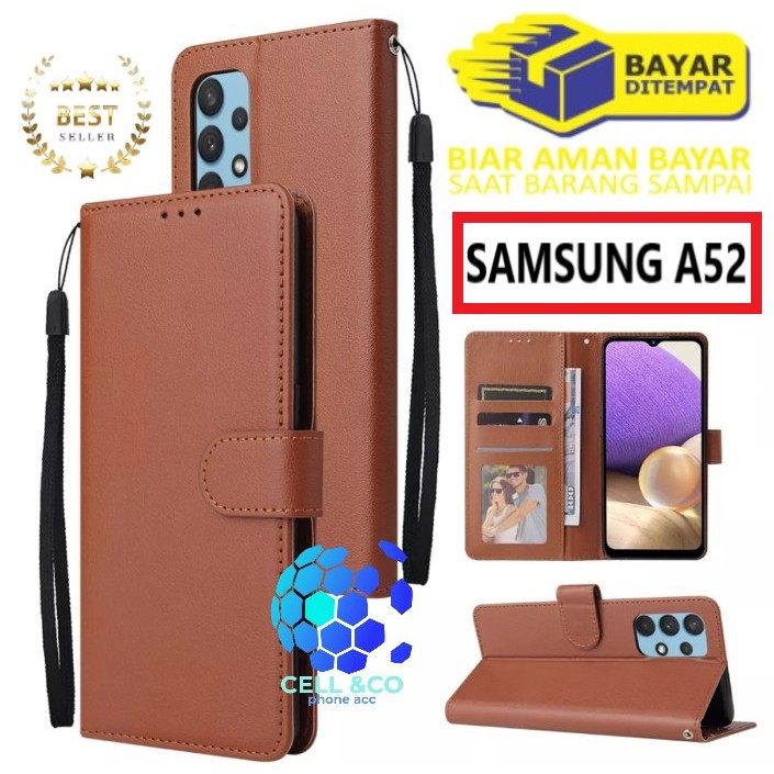 Flip cover SAMSUNG A52 Flip case buka tutup kesing hp casing hp flip case leather wallet