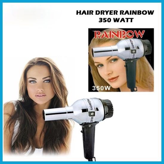 Hair Dryer RAINBOW Pengering Rambut 350/850W hairdryer panas bulu anjing kucing low watt kecil murah