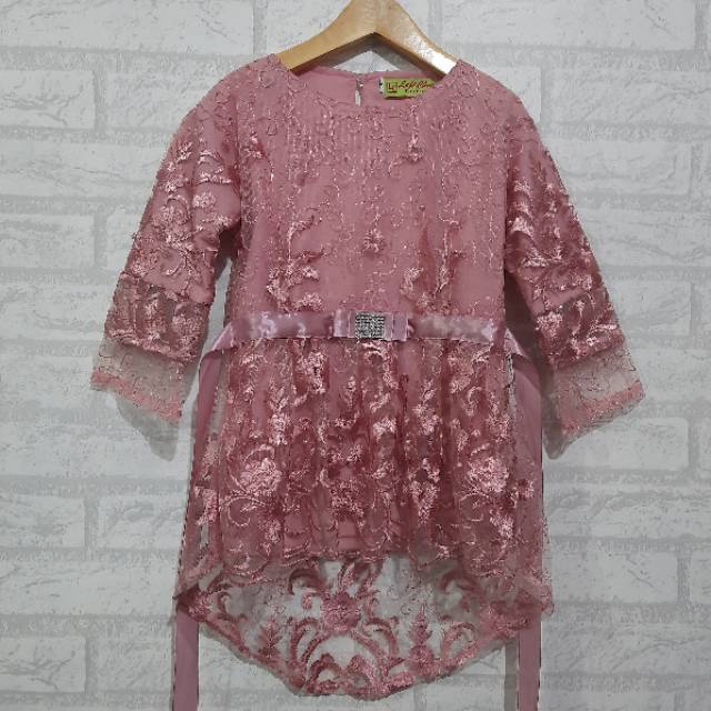 AHZA KEBAYA TILE BORDIR MUTIARA SET ROK DUYUNG / SPAN SIZE L/XL/XXL