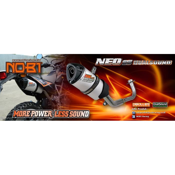 Knalpot NOB1 Neo SS YAMAHA MIO J - SOUL GT - FINO