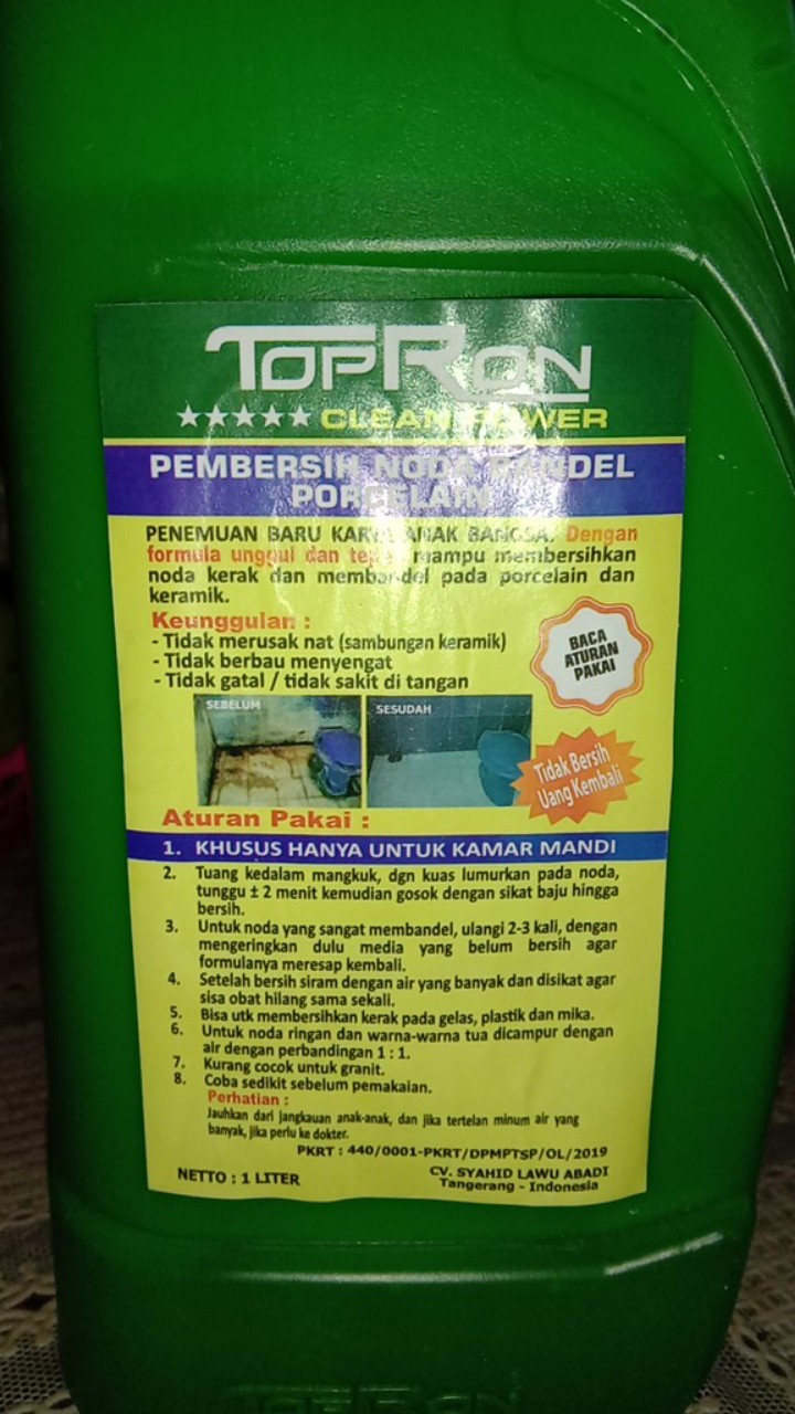 Topron Clean Power / Topron Kamar Mandi / Topron Bandung