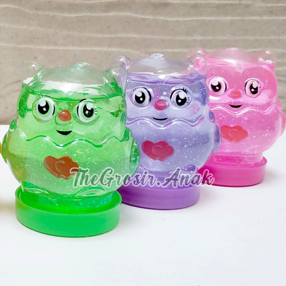 MURAH!!! Slime Clear Jelly Burung Hantu Owl BOTOL WANGI