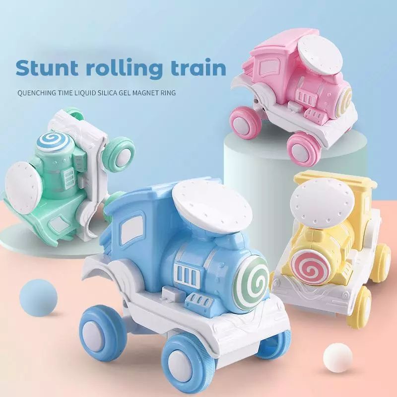 Mainan Anak Mobilan Kereta Roller Coaster Train Car Press Toys