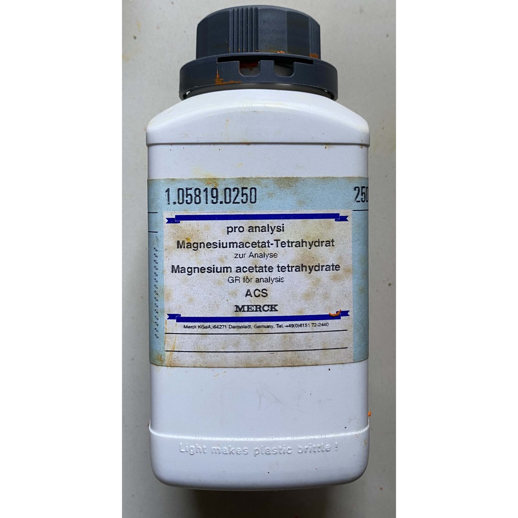 Magnesium acetate tetrahydrate, MERCK, 250 Gr, 105819 Pro Analisa