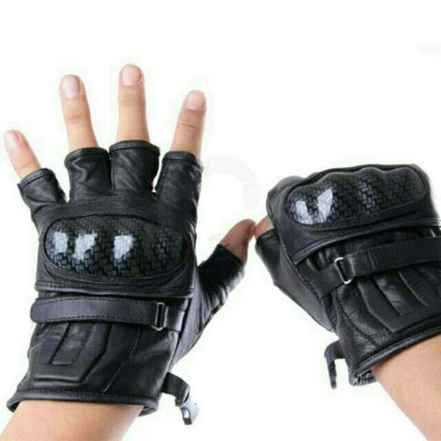 Sarung Tangan Kulit Half - Full Finger | Gloves Leather With Protector