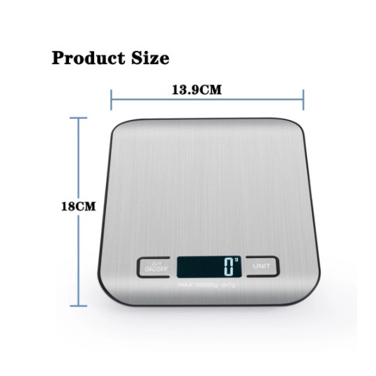 Digital Kitchen Baru  Scale 10kg/1gr / Timbangan Dapur Kue / Timbangan Kopi