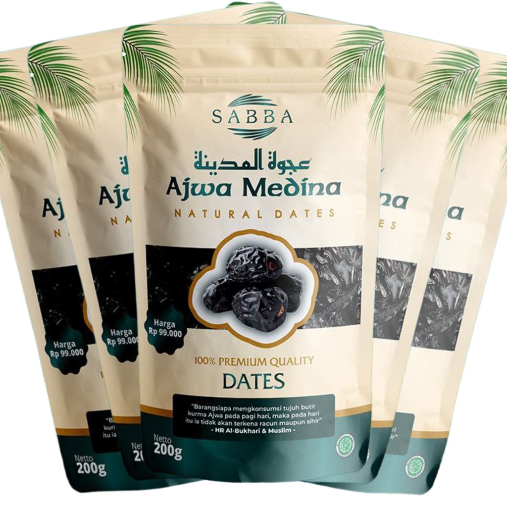 

Kurma Sabba Ajwa Medina Original Premium 100% Asli Best Seller Diskon - 1000 gr (1 kg)