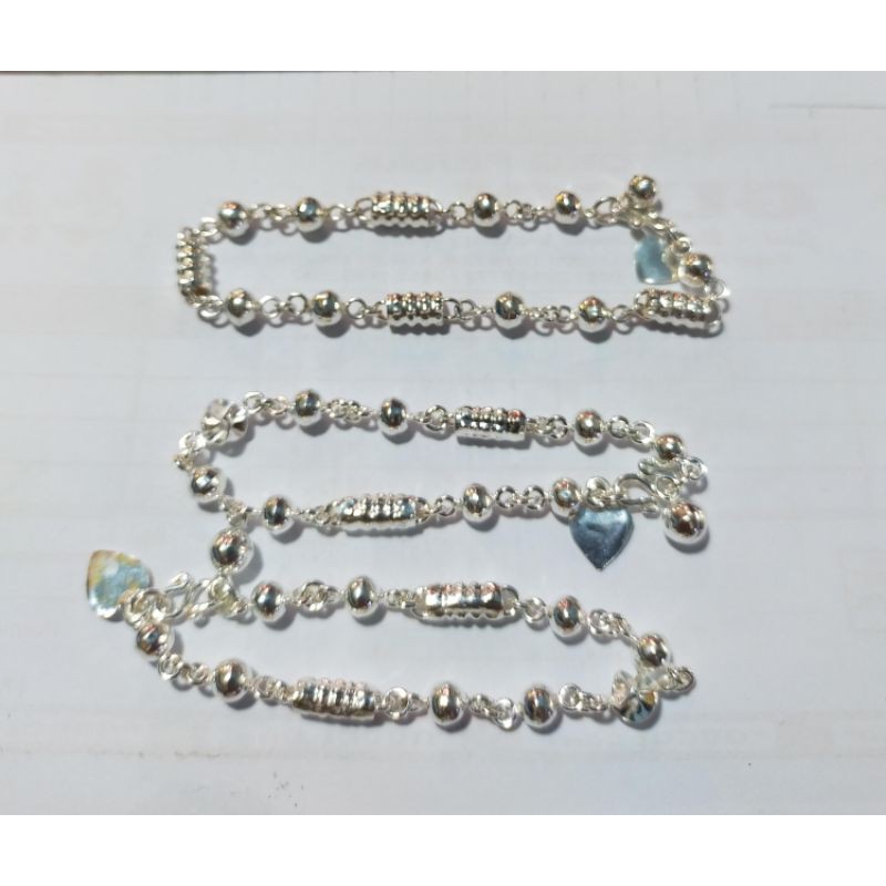 COD / GELANG PERAK SILVER BAMBU BOLA2 ANAK & DEWASA/REMAJA