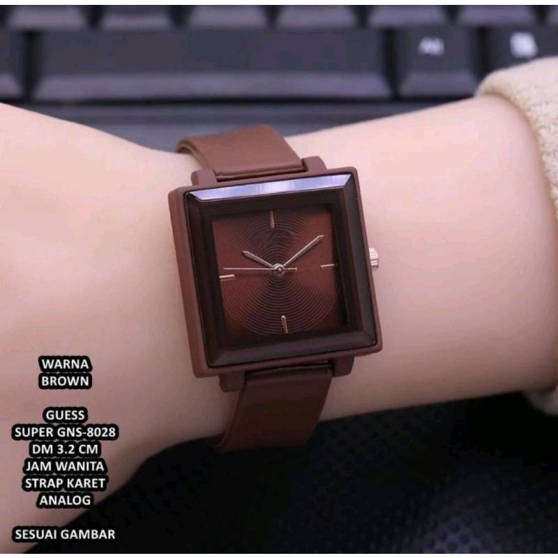 Jam Tangan Wanita Terlaris Analog Rubber Kasual