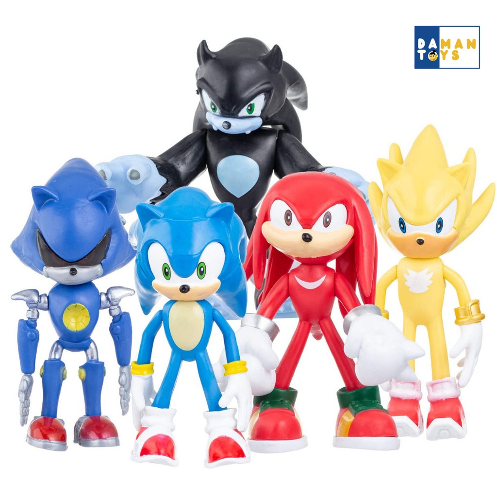 SONIC the Hedgehog Figure Sonic Shadow Knuckles Tails Sonic Figure