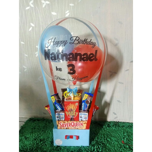 BUCKET SNACK BALON/BUCKET WISUDA/BUCKET SNACK/KADO ULANG TAHUN