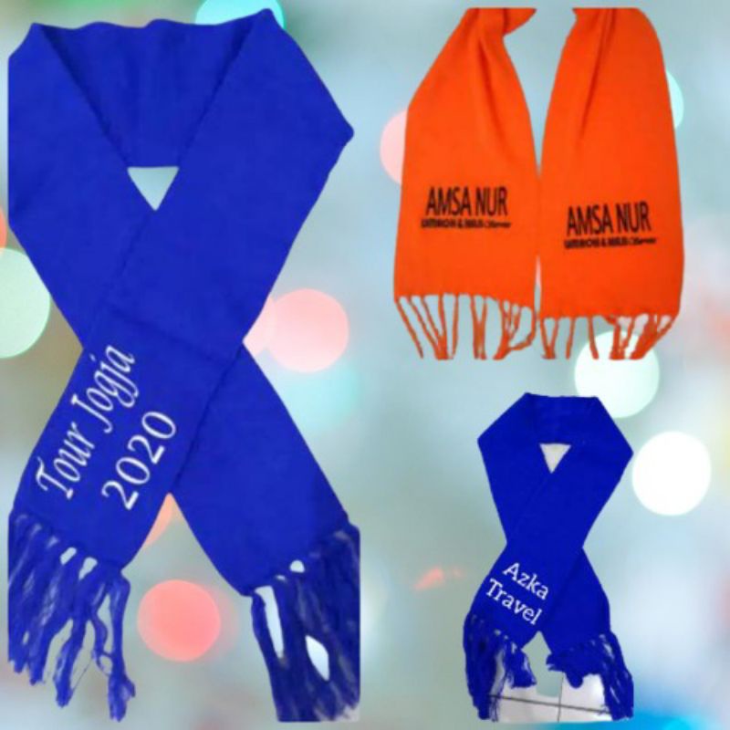 Syal Rajut Handmade Dewasa Scarf Shawl Syal Free Bordir