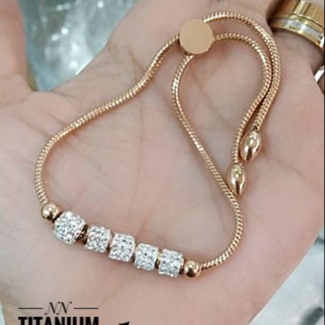 Titanium gelang serut 0309k