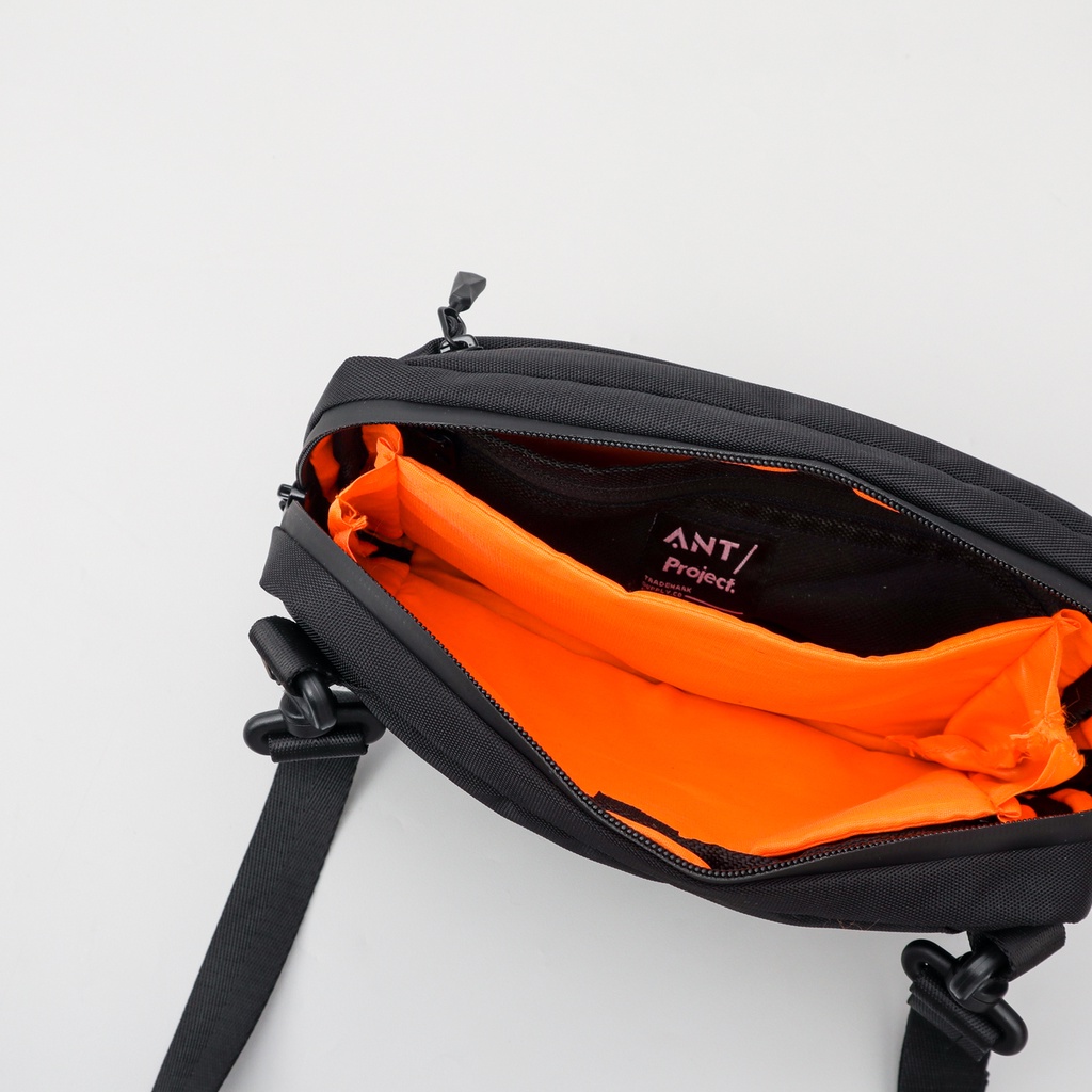 ANT PROJECT - Tas Selempang Anti Air 3 in 1 RONIN Hitam Extra Slot Pocket