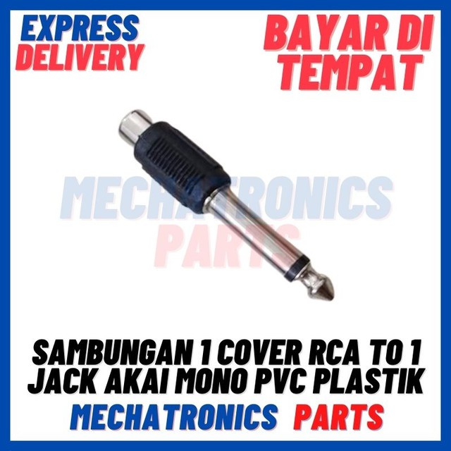 [SOC-9065] SAMBUNGAN 1 COVER RCA TO 1 JACK AKAI MONO PVC PLASTIK