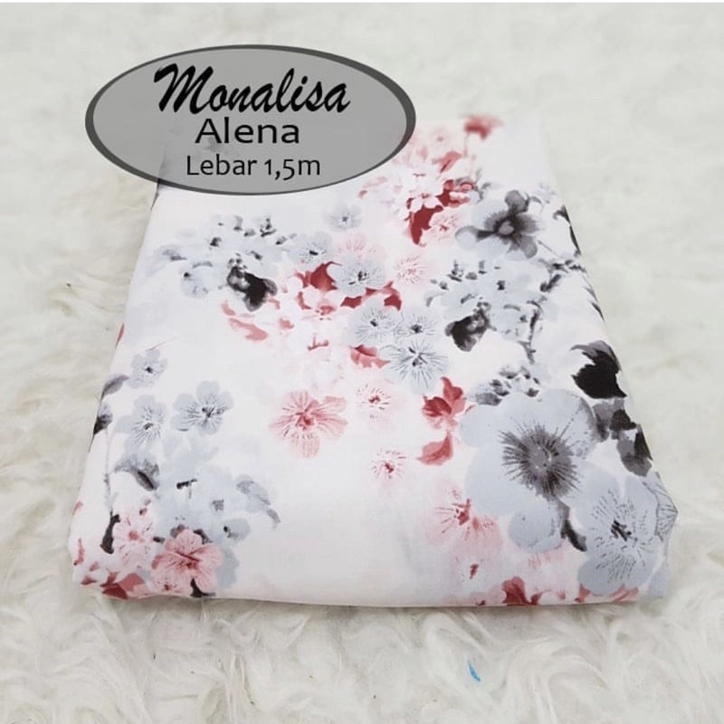 (Motif Alena) BAHAN KAIN WOLFIS / WOLVIS MONALISA ORIGINAL GRADE A