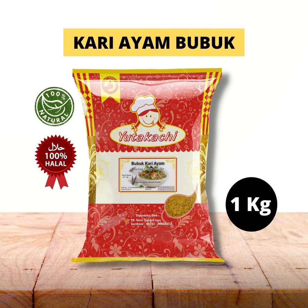 

Bubuk Kari Ayam 1 Kg Yutakachi / Premium Chicken Curry Powder / Bubuk Kare Ayam