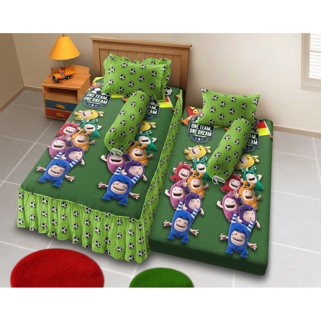 Murah Sprei Sorong Rumbai / flat (2 in 1) Kintakun Uk 120 Nice Team